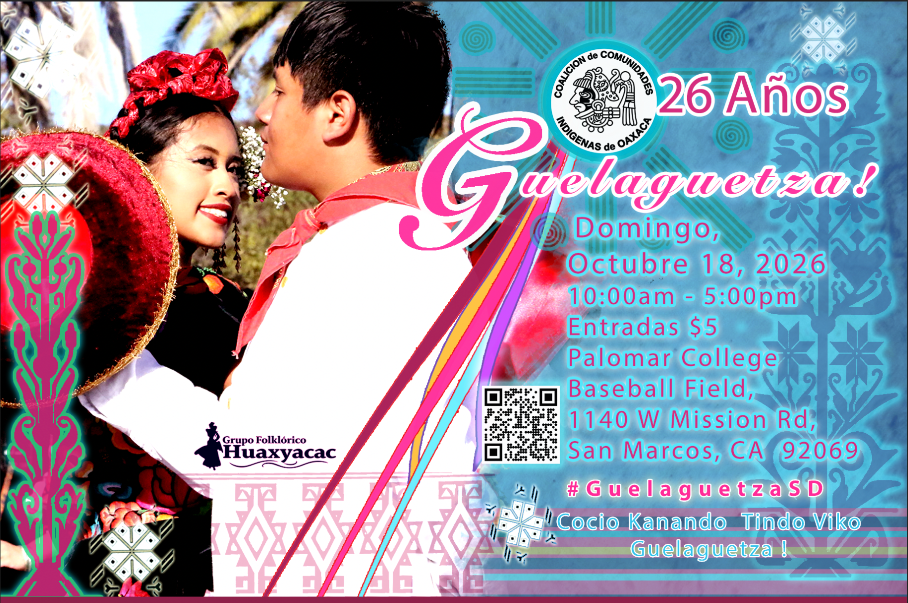 Guelaguetza 2026 Flyer Dancers